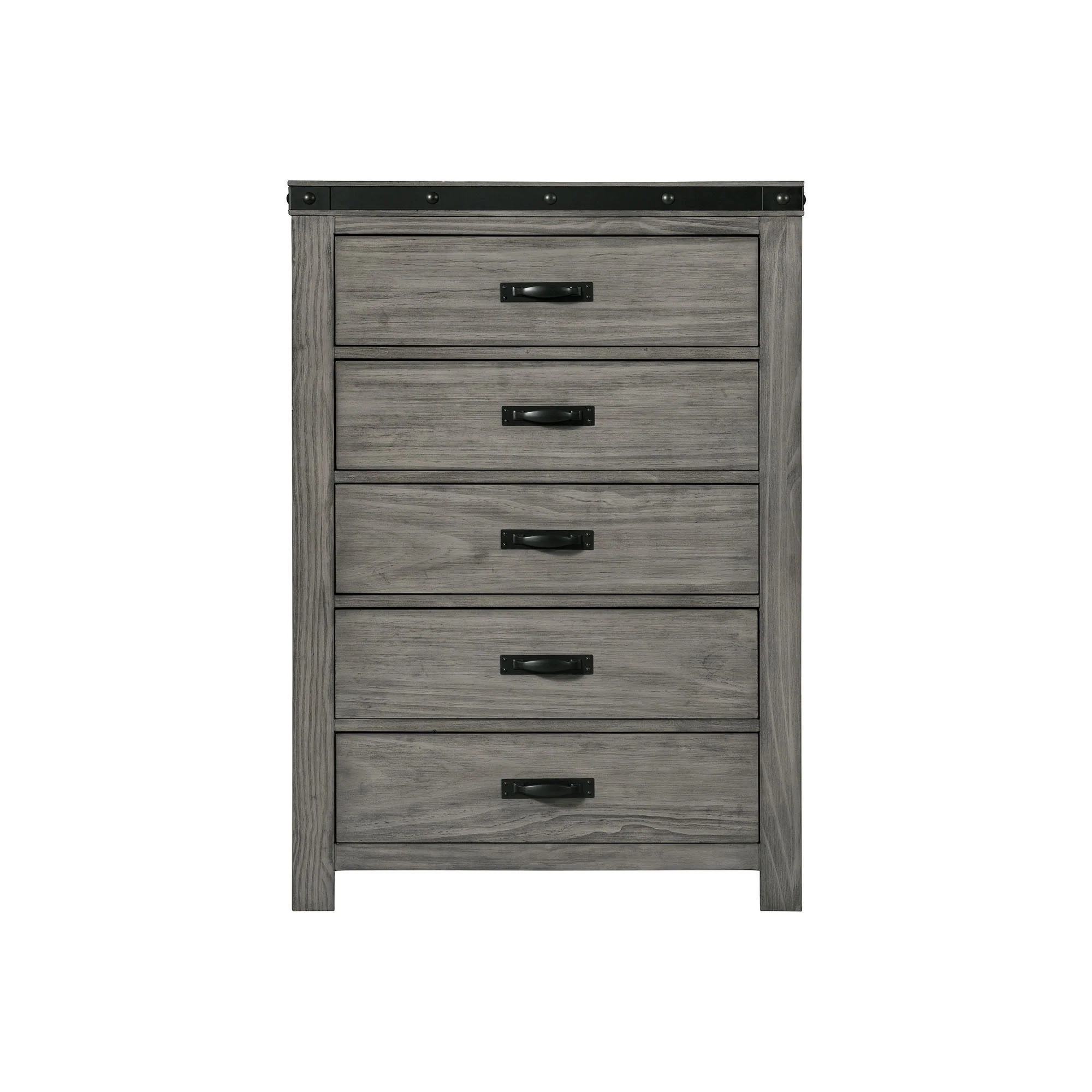 Wade - 5-Drawer Chest - Black Finish - Image 2