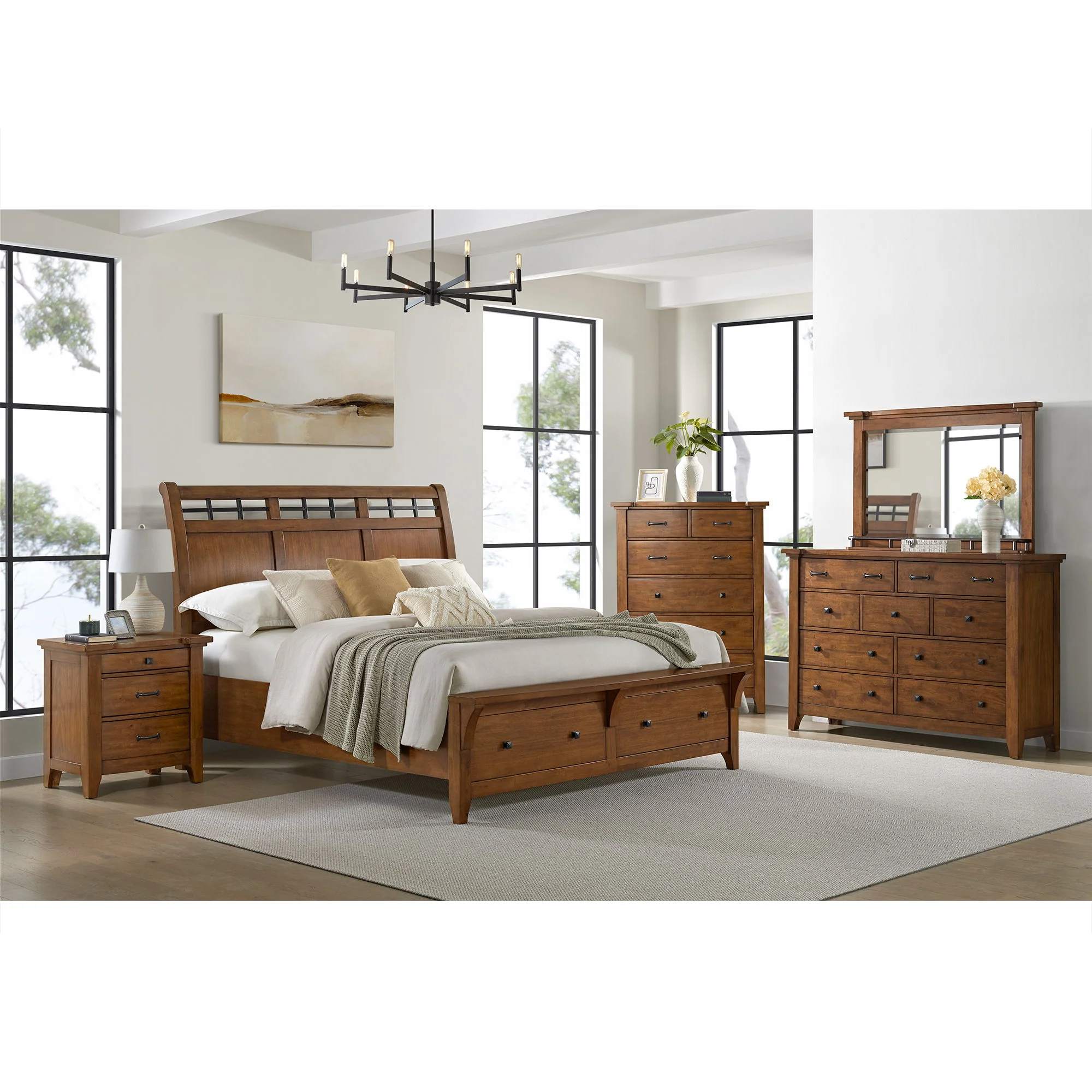 Gage - 6-Drawer Chest - Chestnut - Image 3