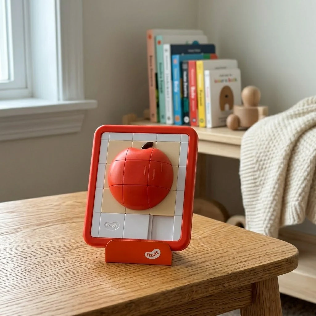 Apple Sliding Block Logic Puzzle Toy - Image 2