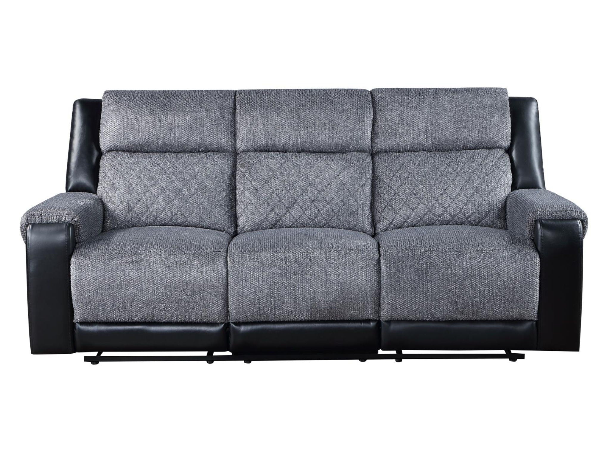 Global Dual Reclining Sofa - Dark Gray - Image 1