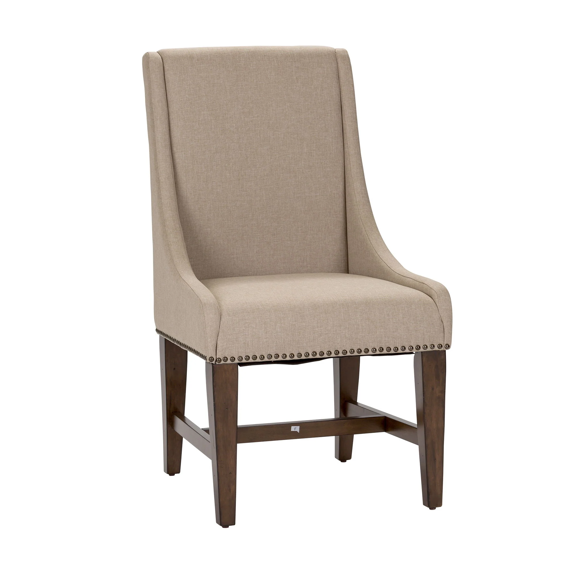 Armand - Upholstered Side Chair - Antique Brownstone - Image 1