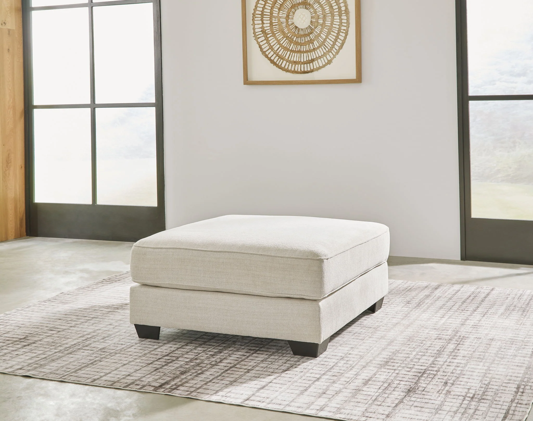 Lerenza - Oversized Accent Ottoman - Birch - Image 2