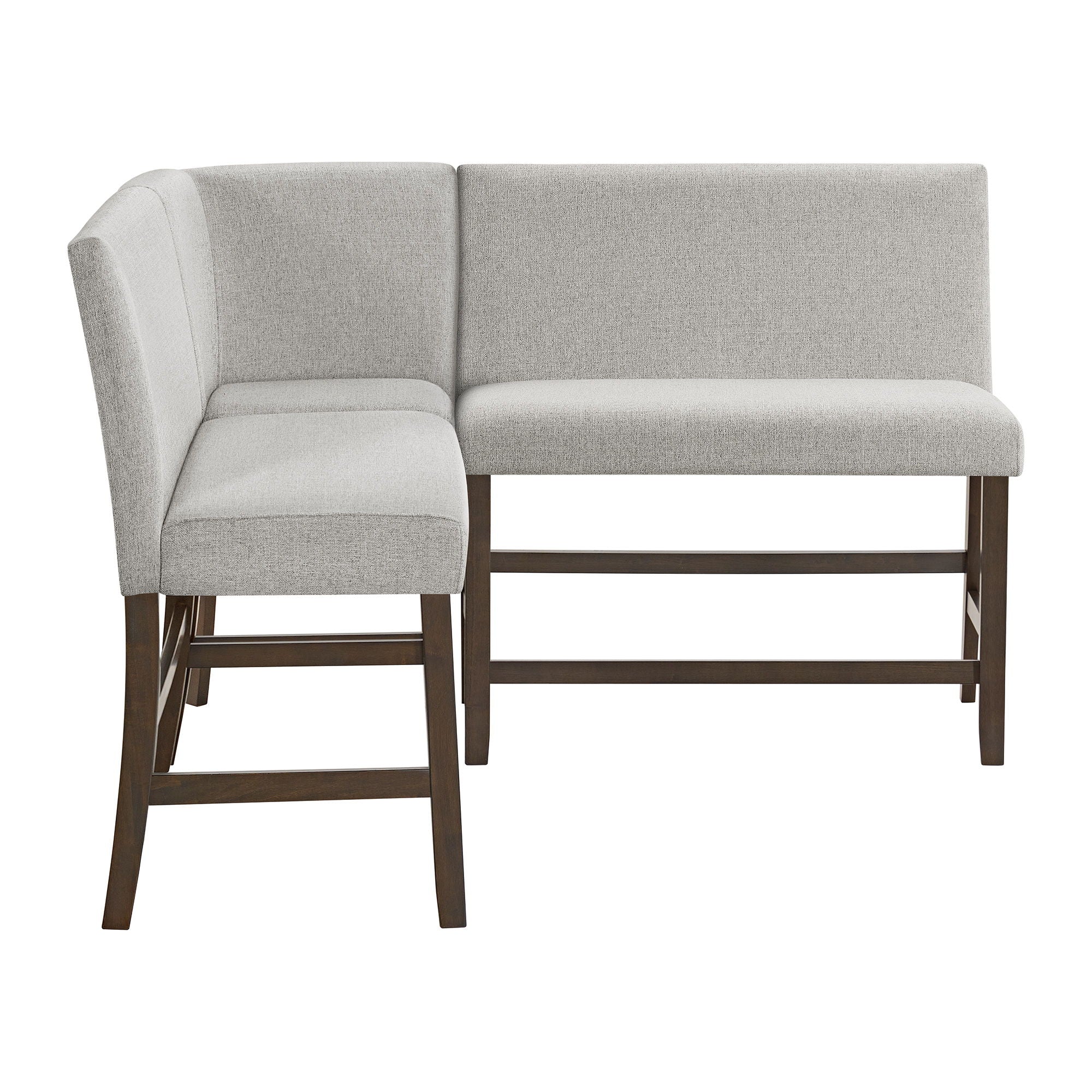 Seneca - Counter 3 Piece Corner Bench - Brown / Gray - Image 2