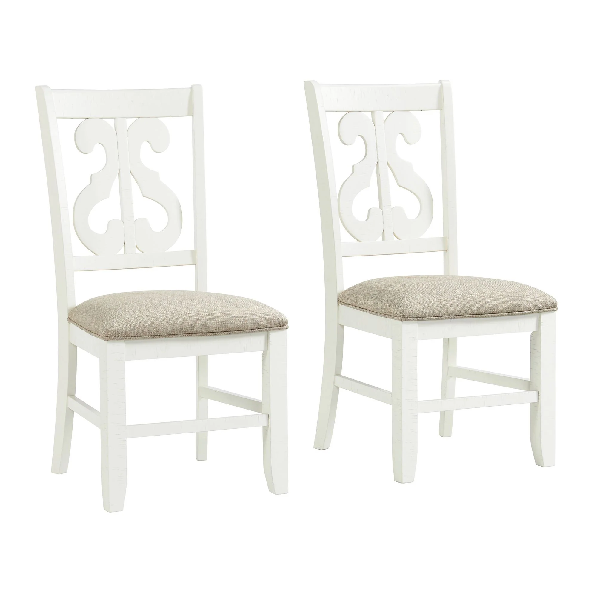 Stone - Wooden Swirl Back Side Chair (Set of 2) - Image 2