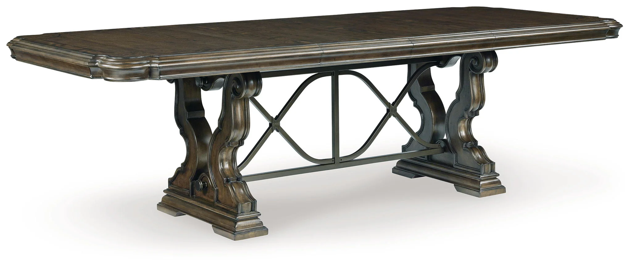 Maylee - Dining Extension Table - Dark Brown - Image 1