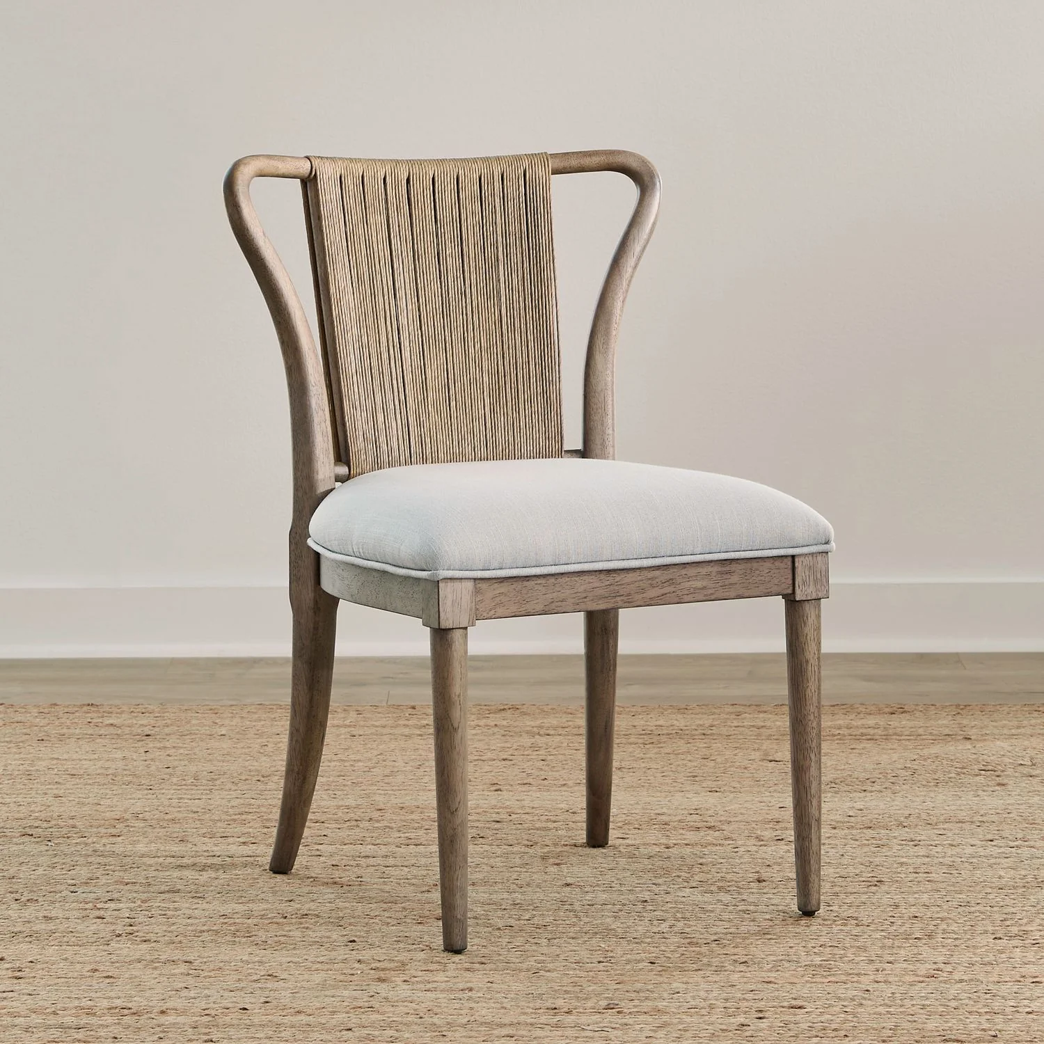 Sheridan Pointe - Shaped Corded Back Side Chair - Vintage Natural - Image 1