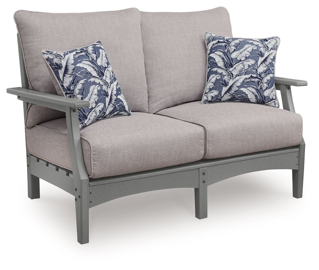 Cove Beach - Loveseat With Cushion - Gray - Image 1