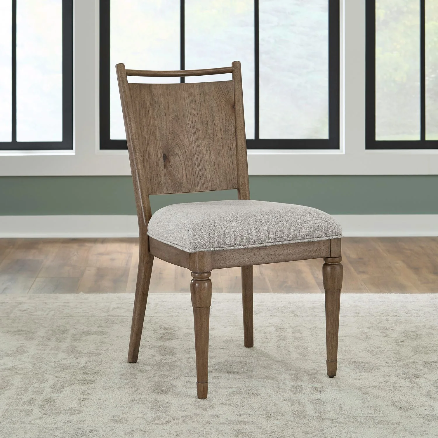 Hickory Grove – Panel Back Side Chair – Heirloom Brown