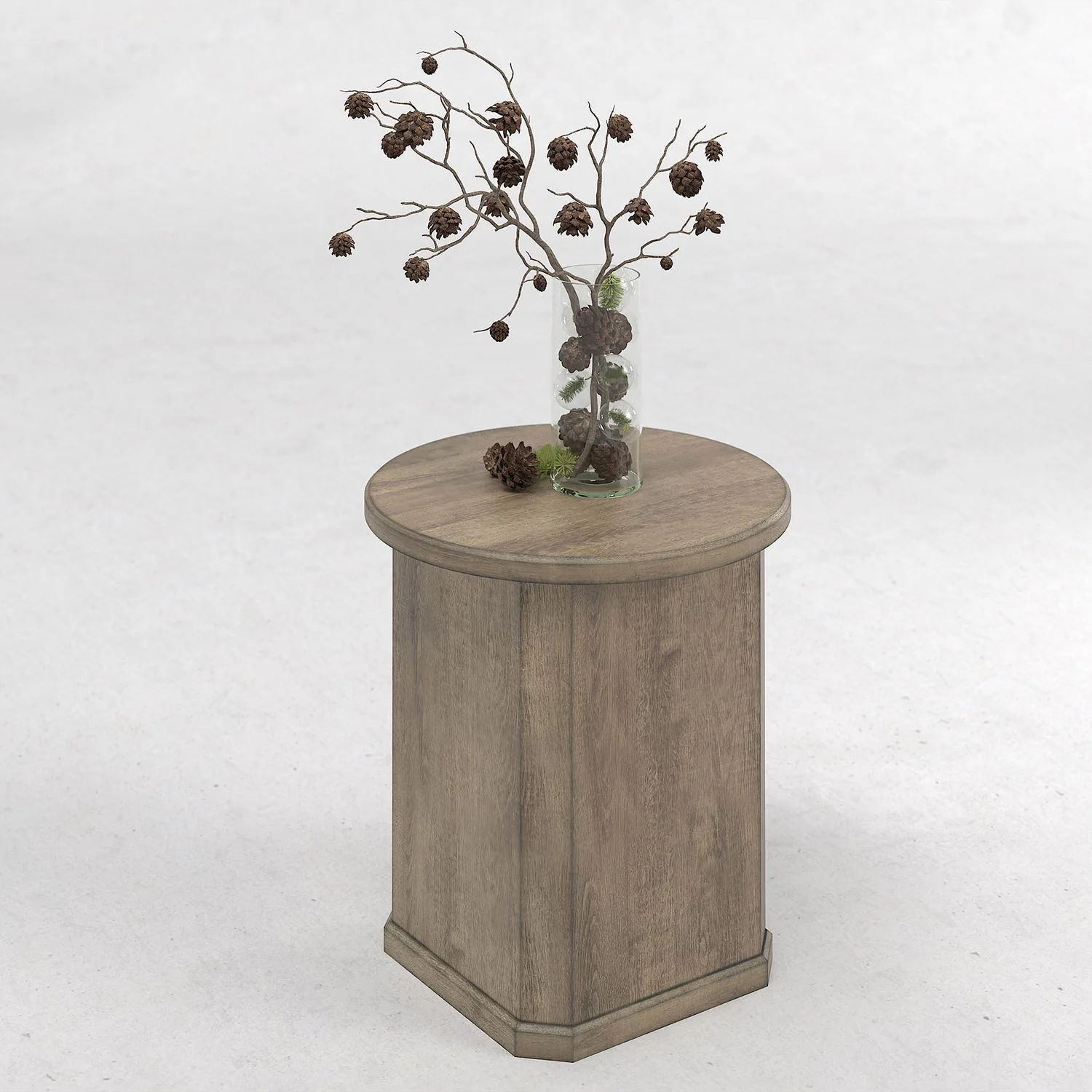 Proximity Place – Chairside Table – Barley Buff