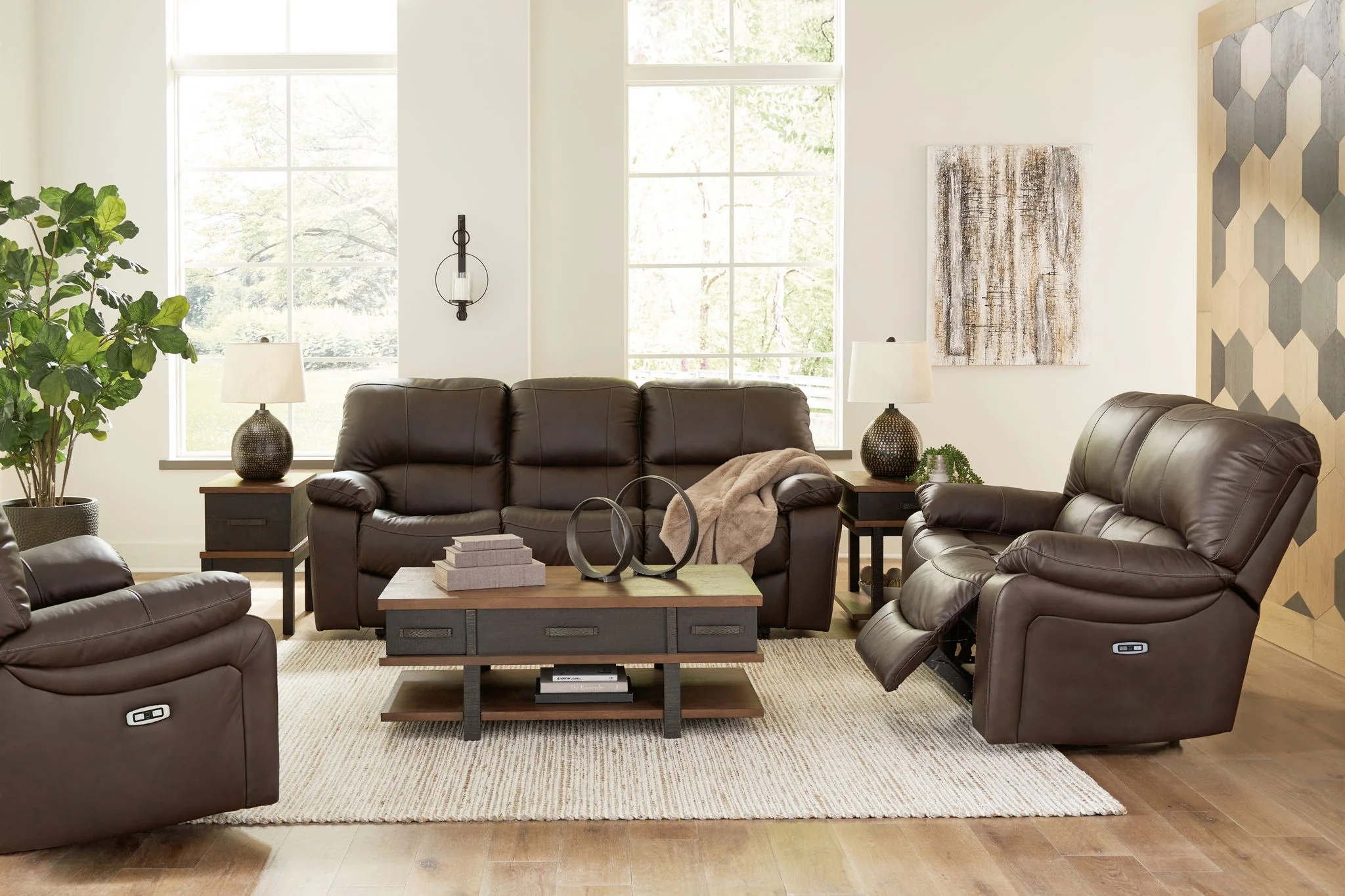Leesworth - Reclining Living Room Set - Image 1