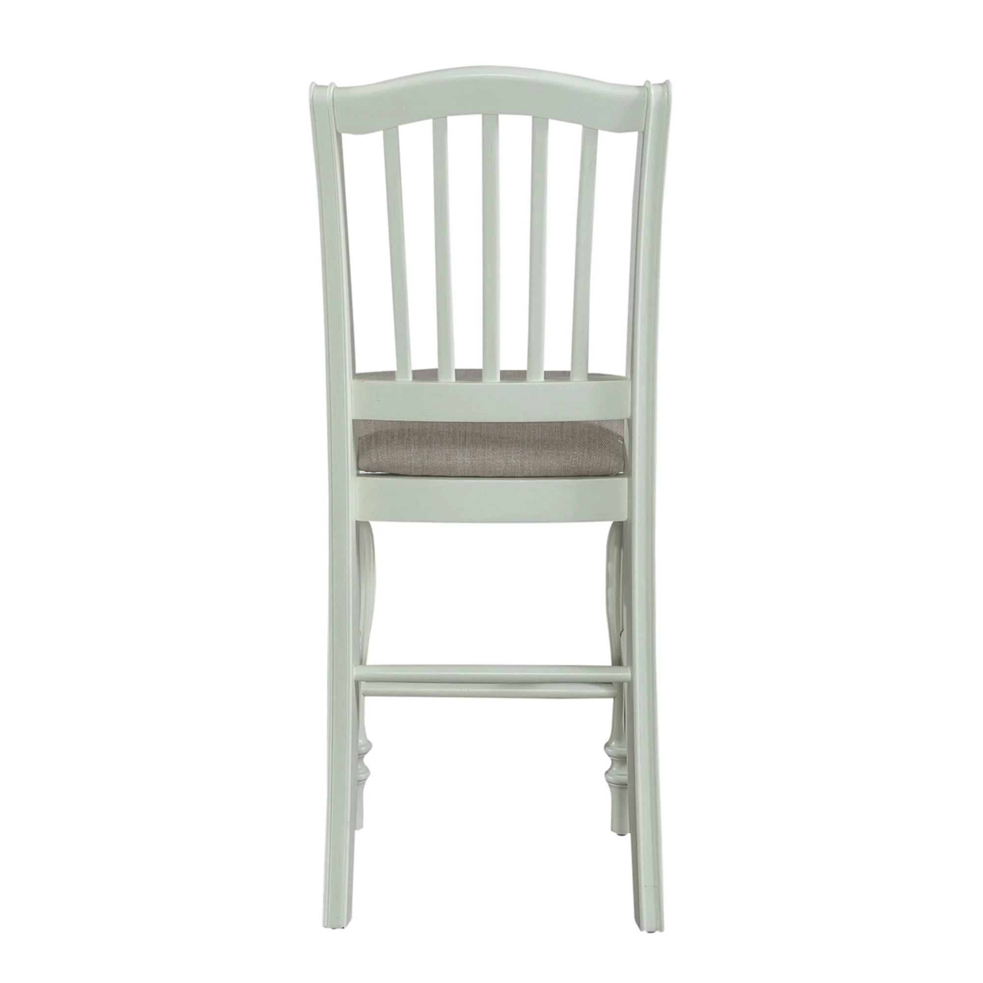 Cumberland Creek - Slat Back Counter Chair - White - Image 2