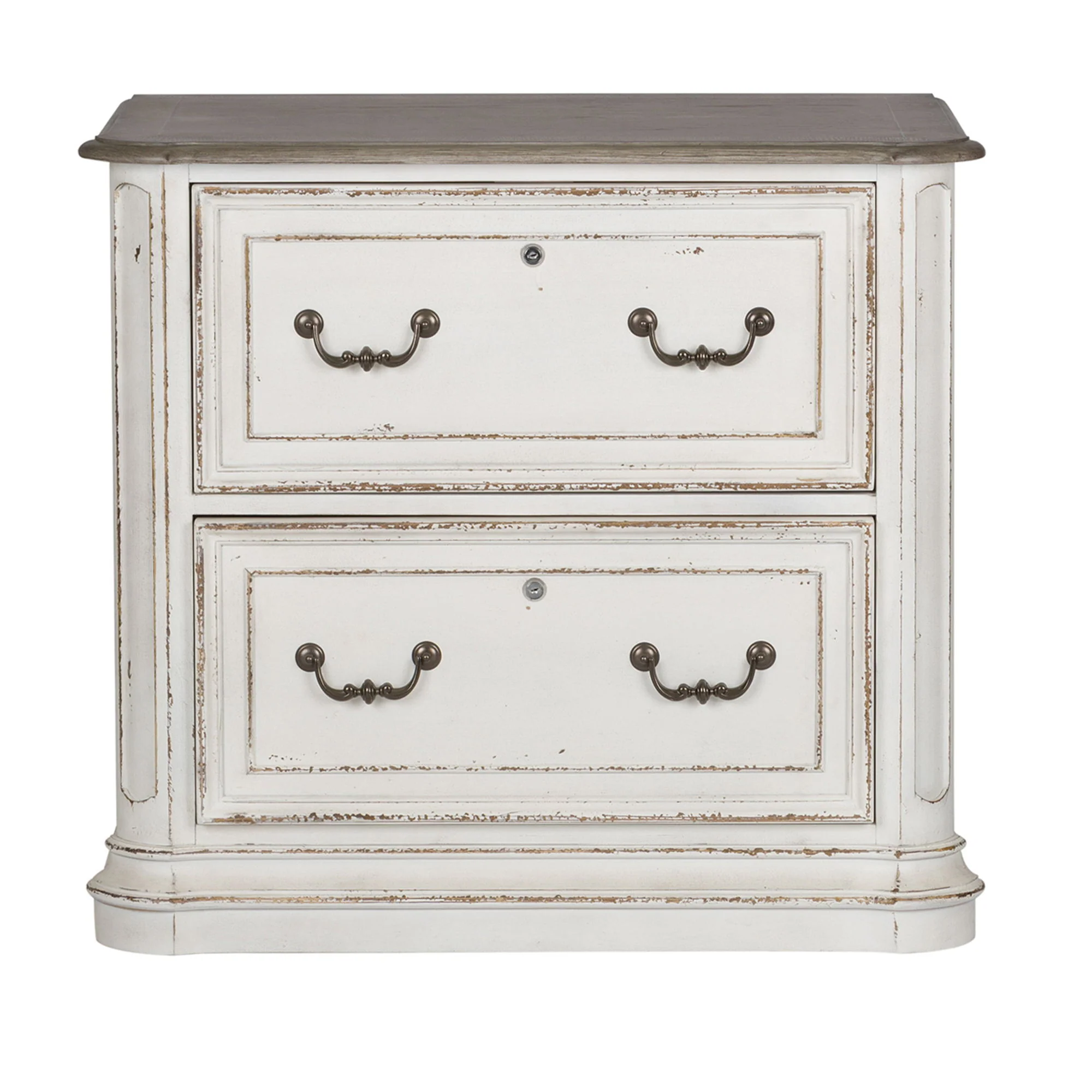Magnolia Manor - Jr Executive Media Lateral File - Antique White - Image 3