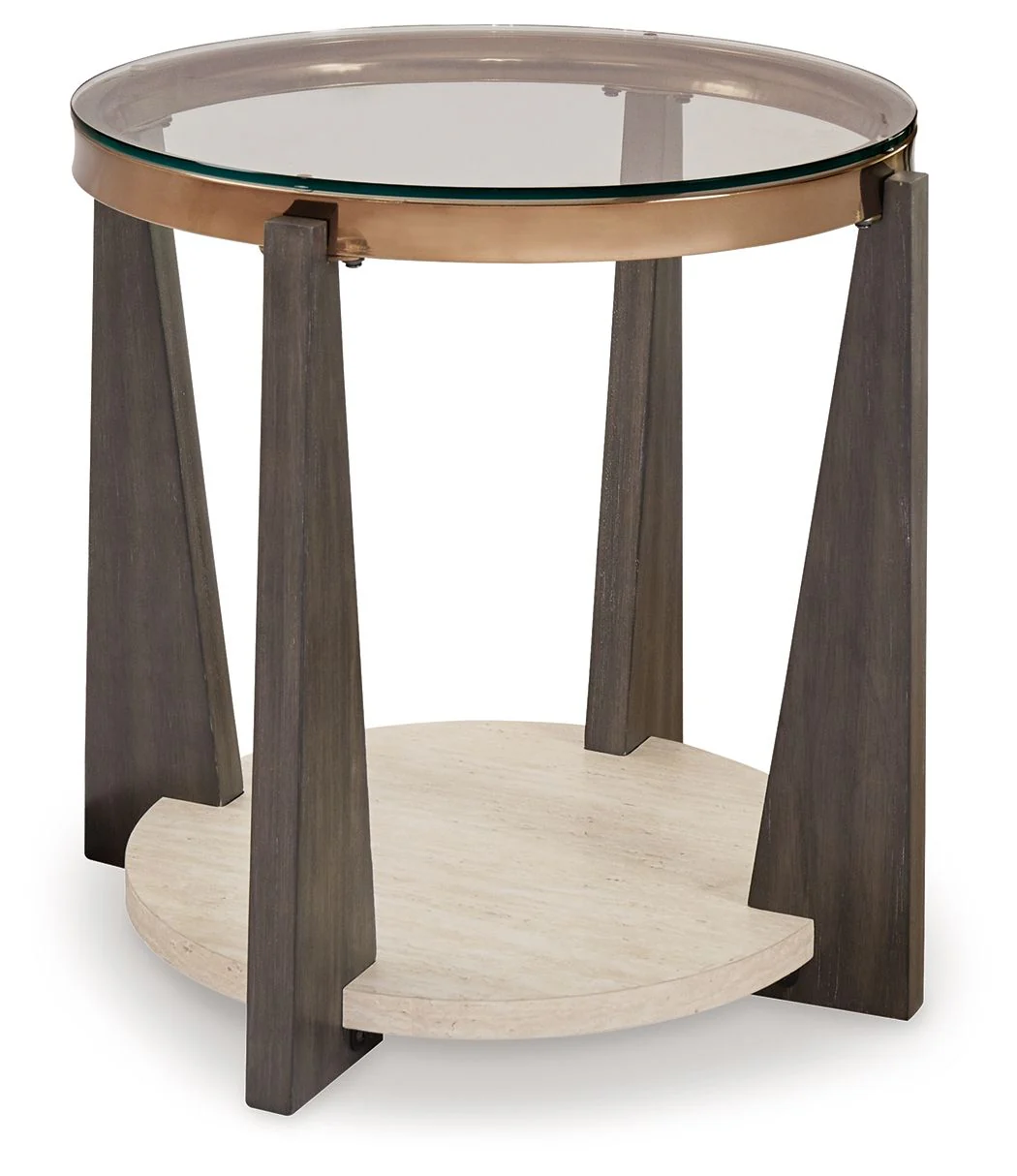 Frazwa - Round End Table - Multi - Image 1
