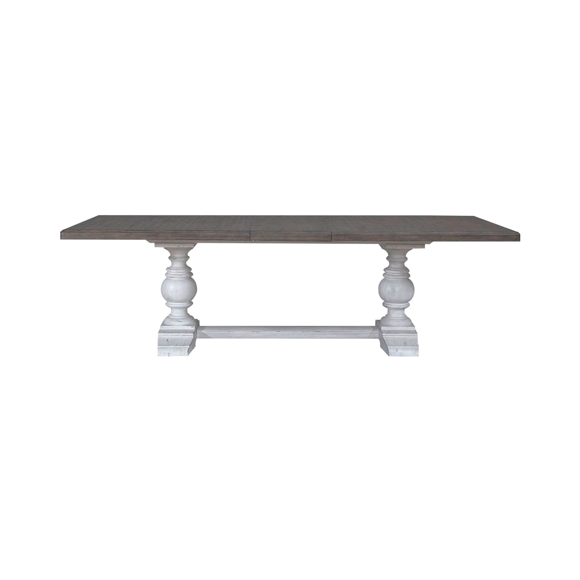 River Place - Trestle Table - Riverstone White & Tobacco - Image 2