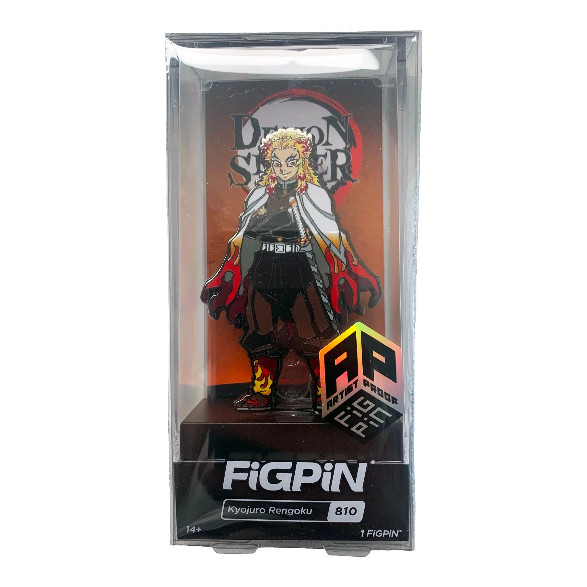 FiGPiN AP Artist Proof Demon Slayer Kyojuro Rengoku 810 Collectible Enamel Pin - Image 2