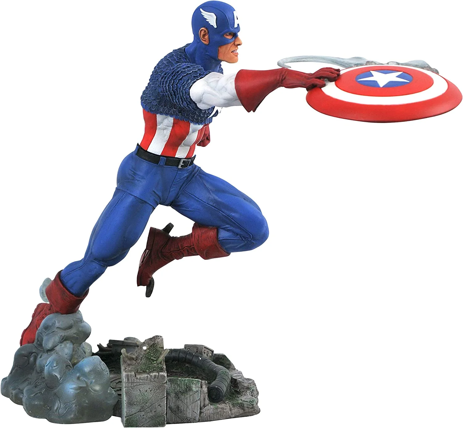 Diamond Select Toys Marvel Gallery VS: Captain America PVC Figure - Image 2