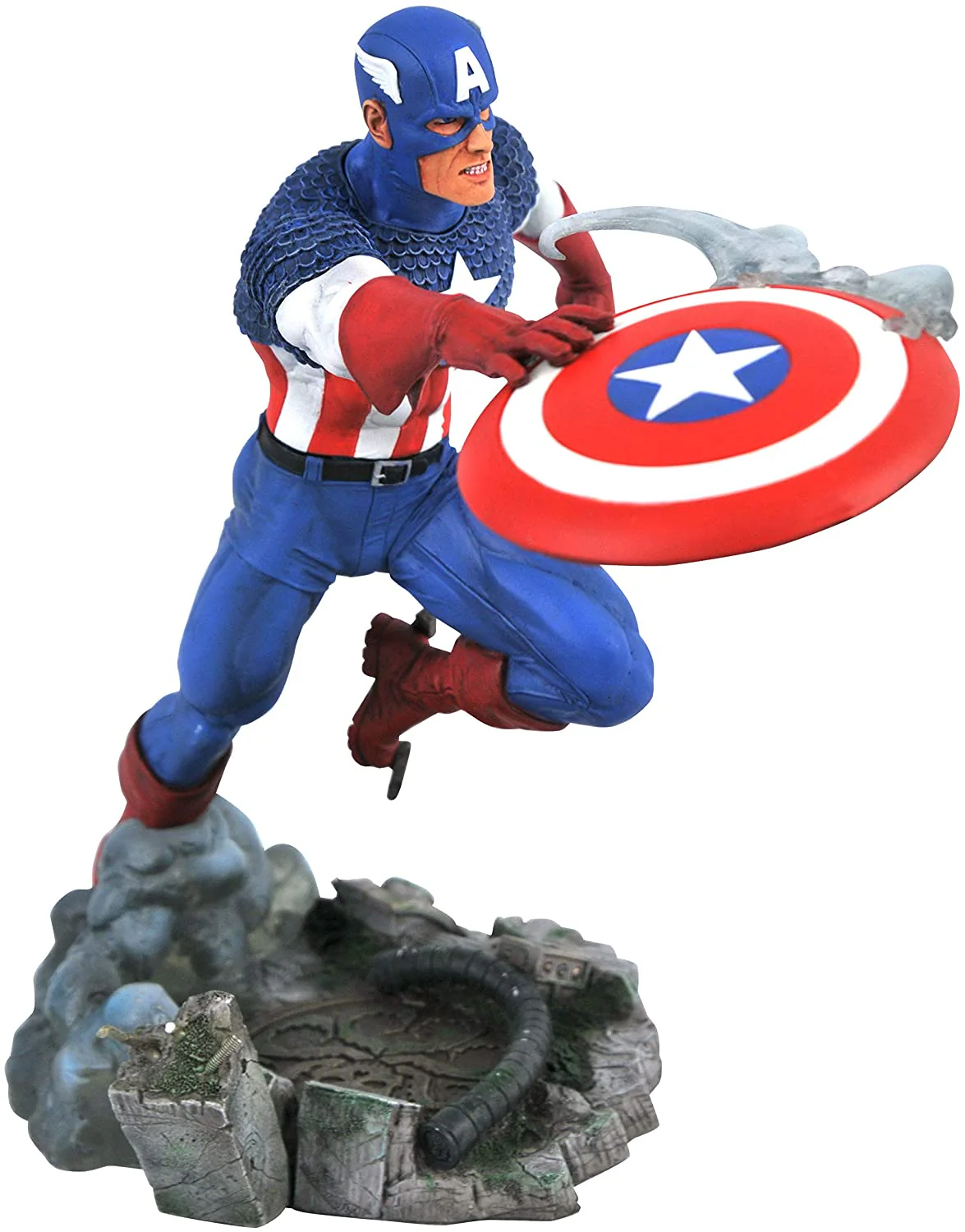 Diamond Select Toys Marvel Gallery VS: Captain America PVC Figure - Image 1