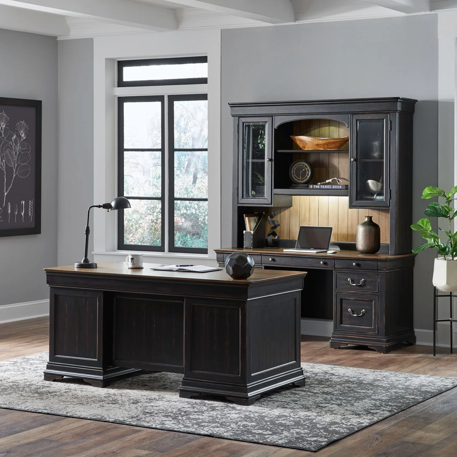 Meritage - 5 Piece Jr Executive Set - Aged Charcoal - Image 1