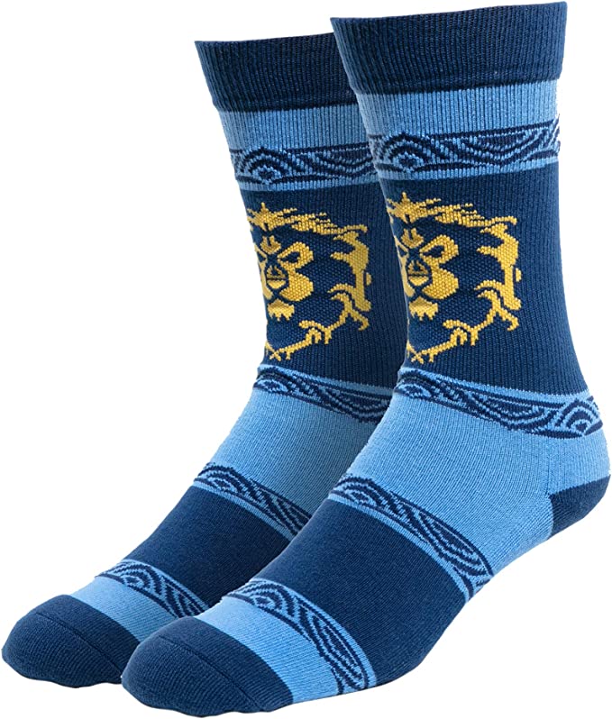 World of Warcraft Casual Alliance Embroidered Athletic Crew Socks - Image 1