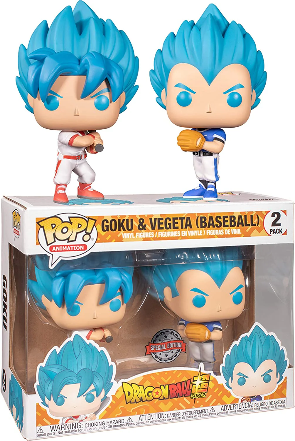 Funko Pop! Animation: Dragon Ball Super - Goku Vegeta Baseball 2-Pack Exclusive - Image 2