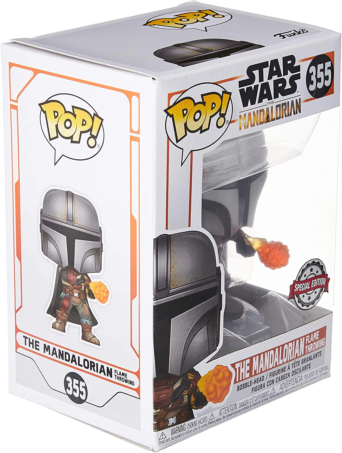 Funko Pop! Star Wars The Mandalorian with Flame Exclusive Vinyl Figure - Image 2