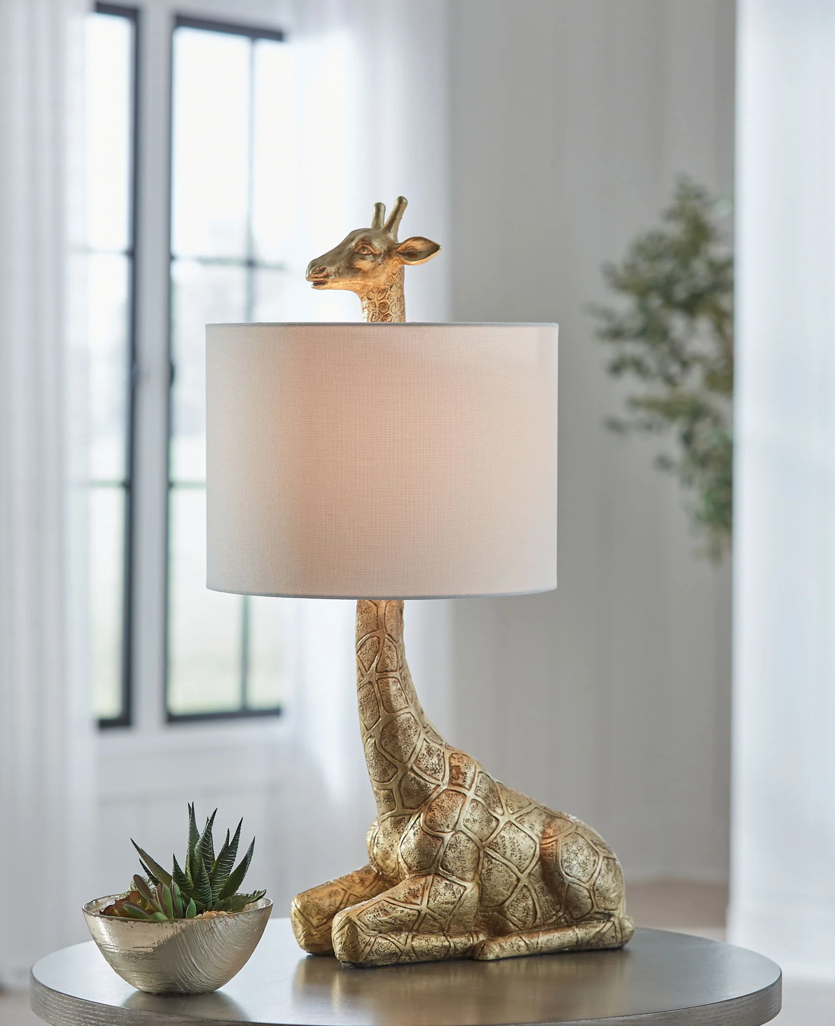 Ferrison - Poly Table Lamp - Gold Finish - Image 3
