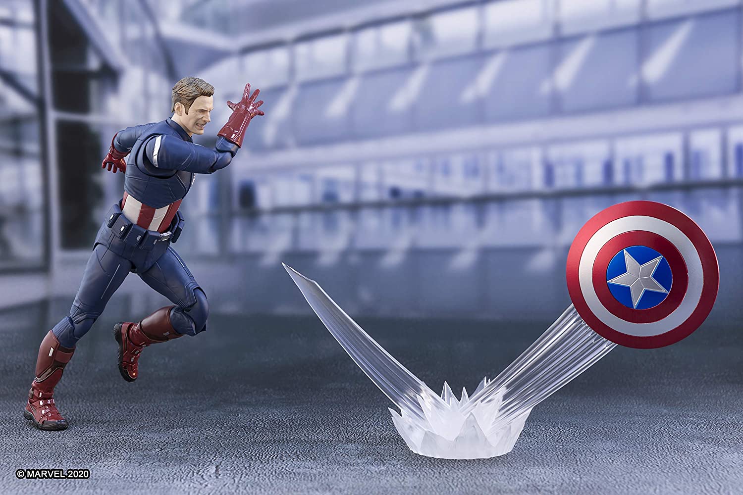 Bandai Tamashii Nations S.H.Figuarts - Avengers Endgame - Captain America Cap VS. Cap Edition Action Figure - Image 2