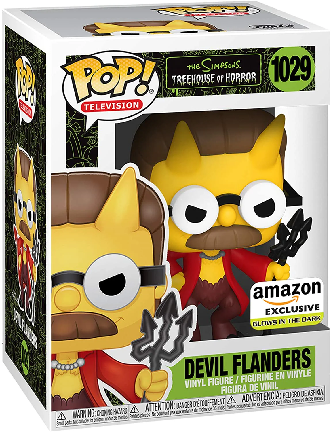 Funko Pop! Animation The Simpsons - Devil Flanders Exclusive Vinyl Figure - Image 2