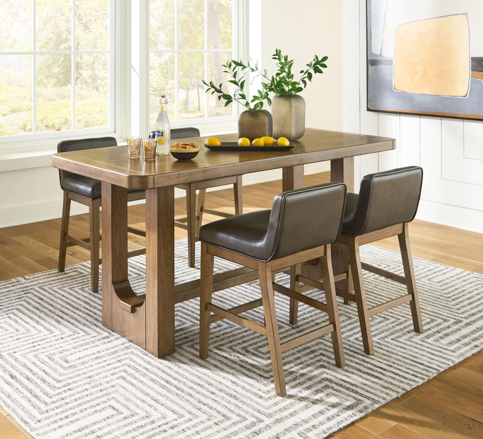 Cabalynn - Rectangular Dining Room Counter Table Set - Image 1