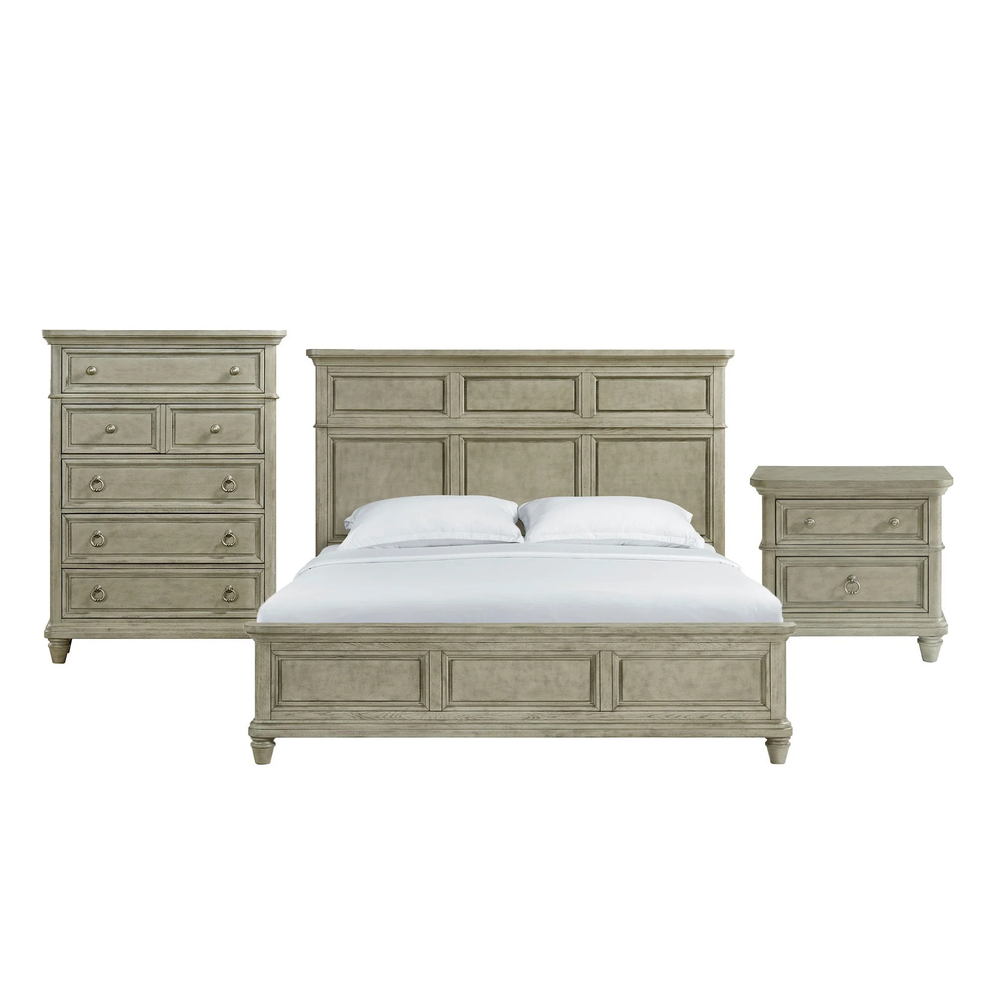 Whit-Ash – Panel Bedroom Set