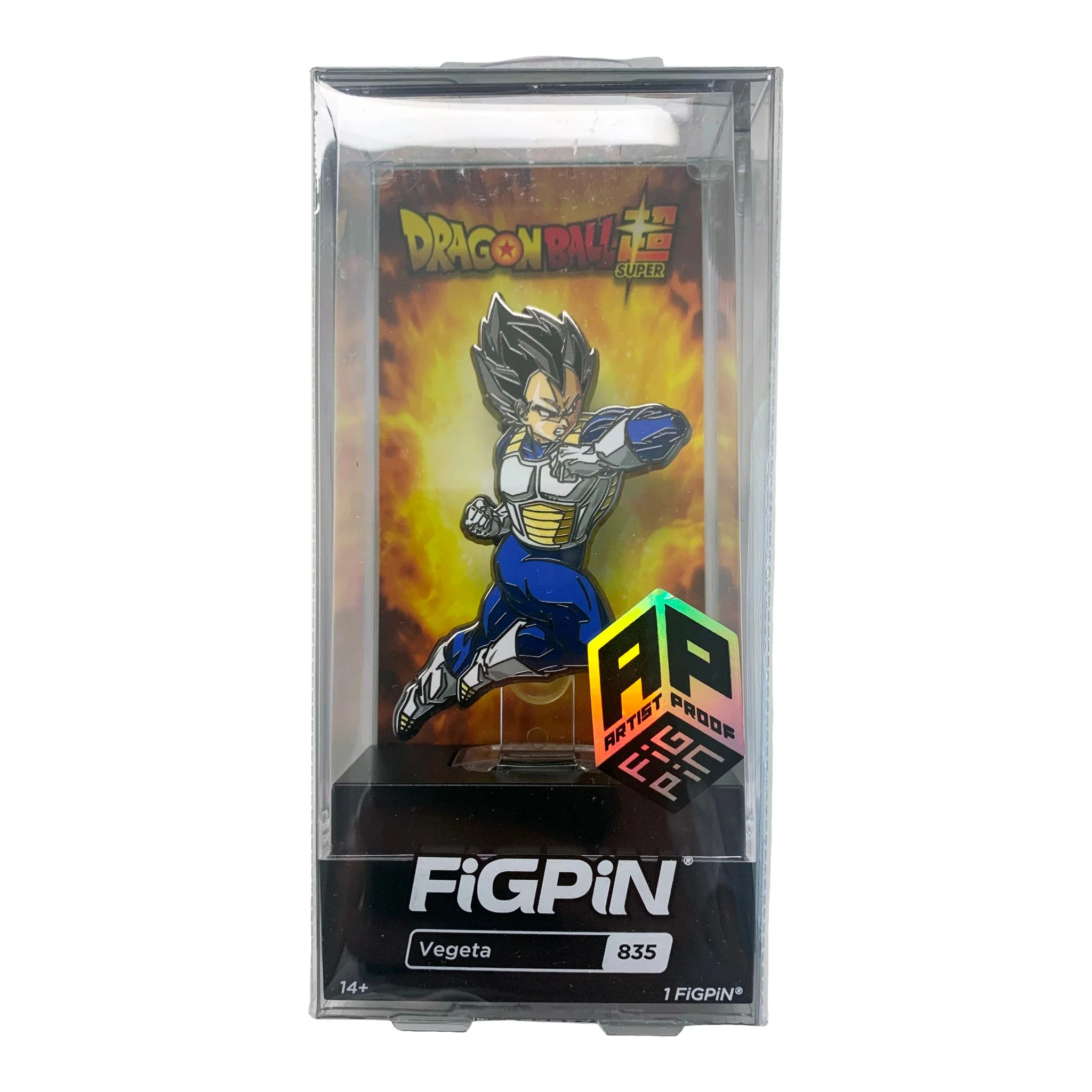FiGPiN AP Artist Proof Dragon Ball Super Vegeta 835 Collectible Enamel Pin - Image 2