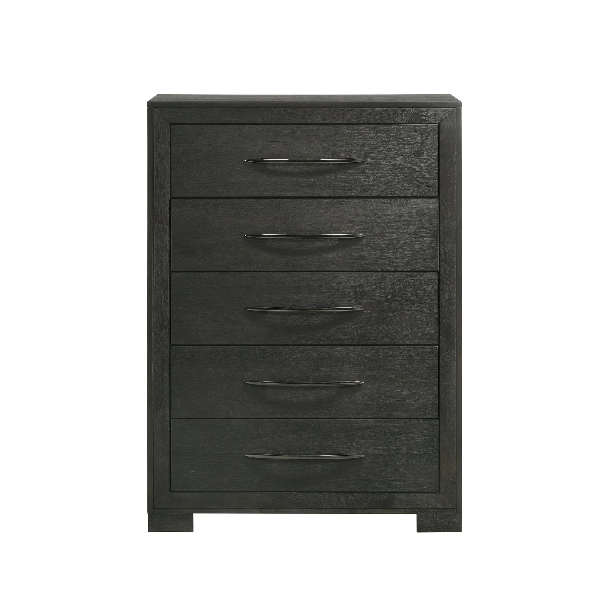 Allan - 5-Drawer Chest - Black - Image 3
