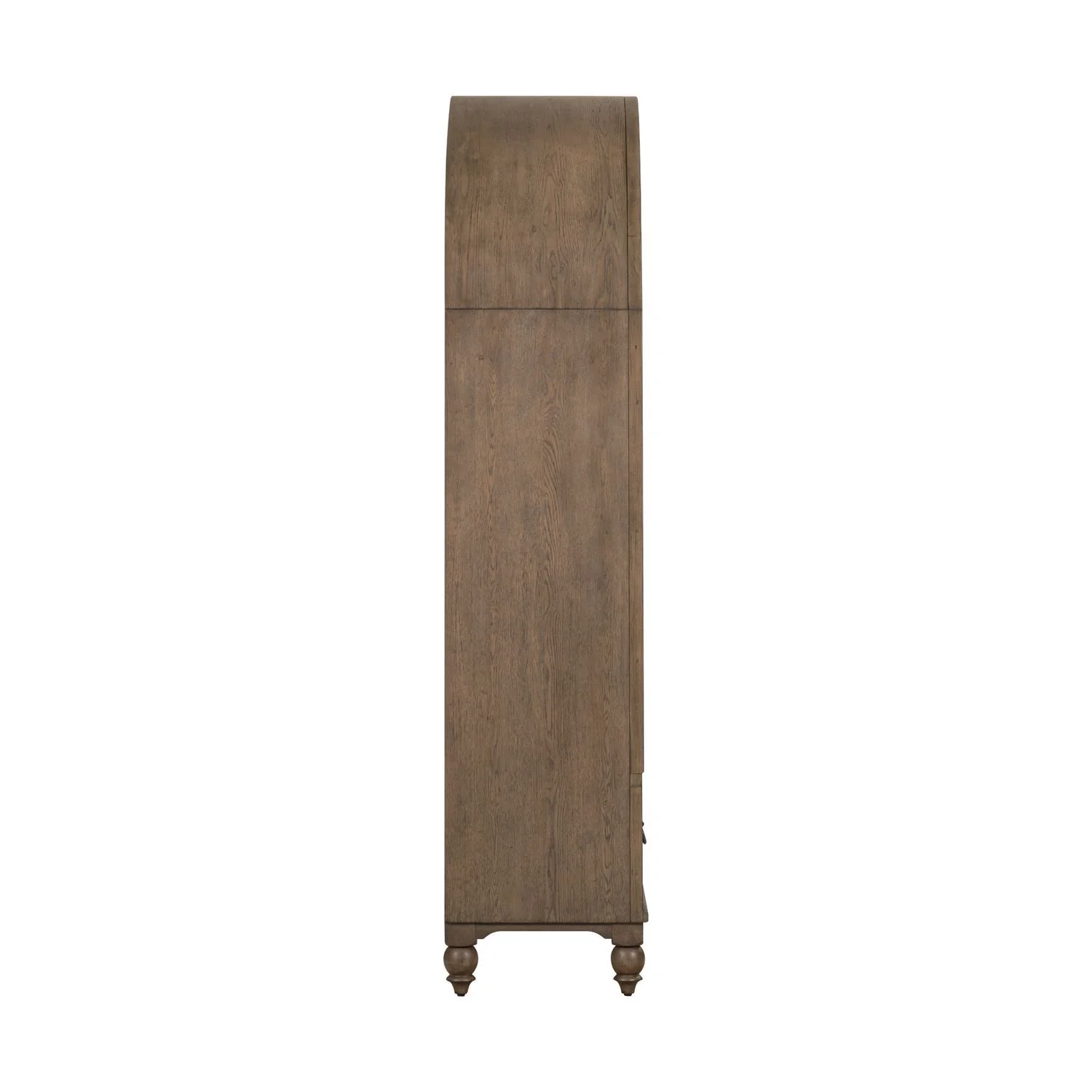 Americana Farmhouse - Arched Display Cabinet - Dusty Taupe - Image 3