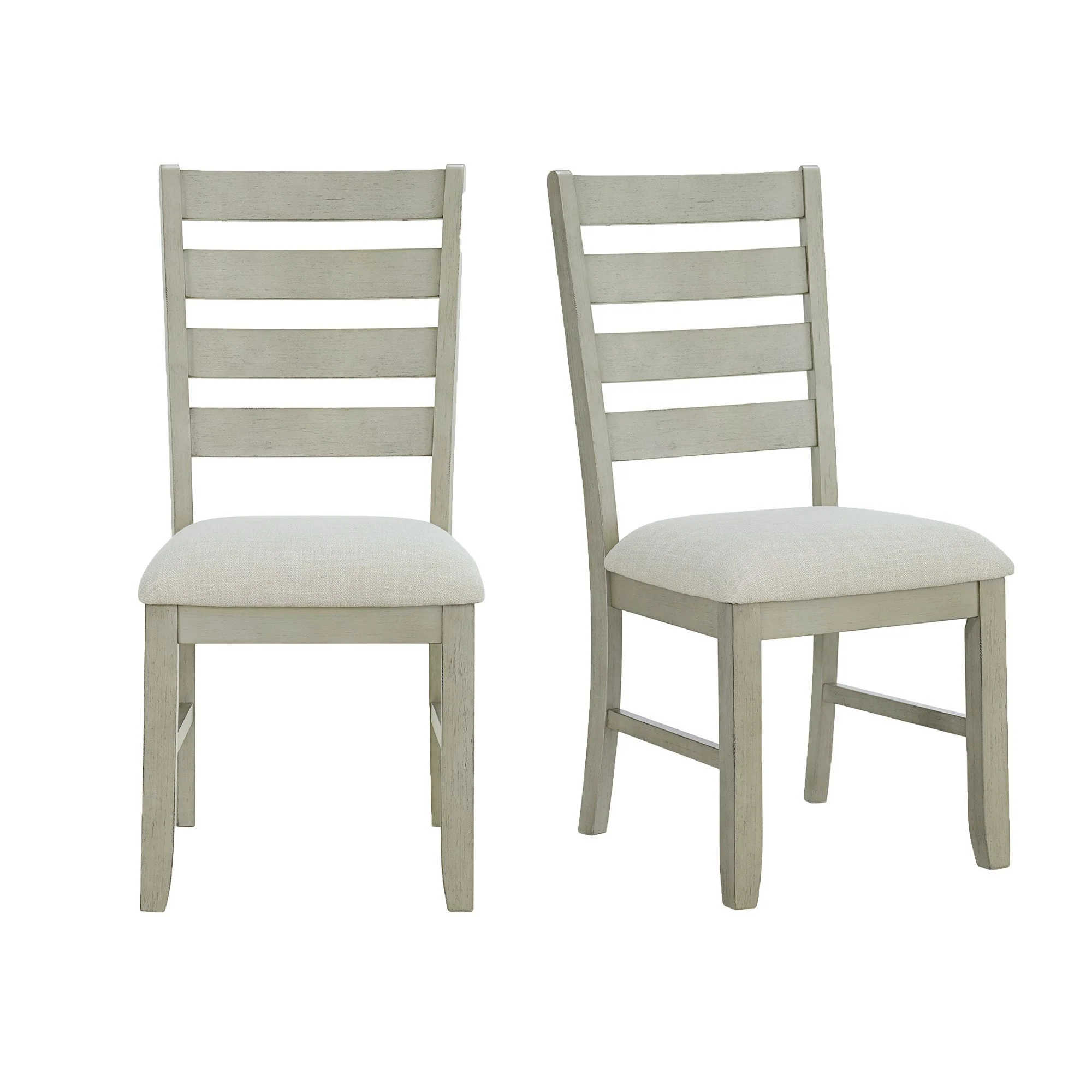 Farmington - Ladder Back Dining Side Chair (Set of 2) - Washed Stone / Light Beige - Image 1