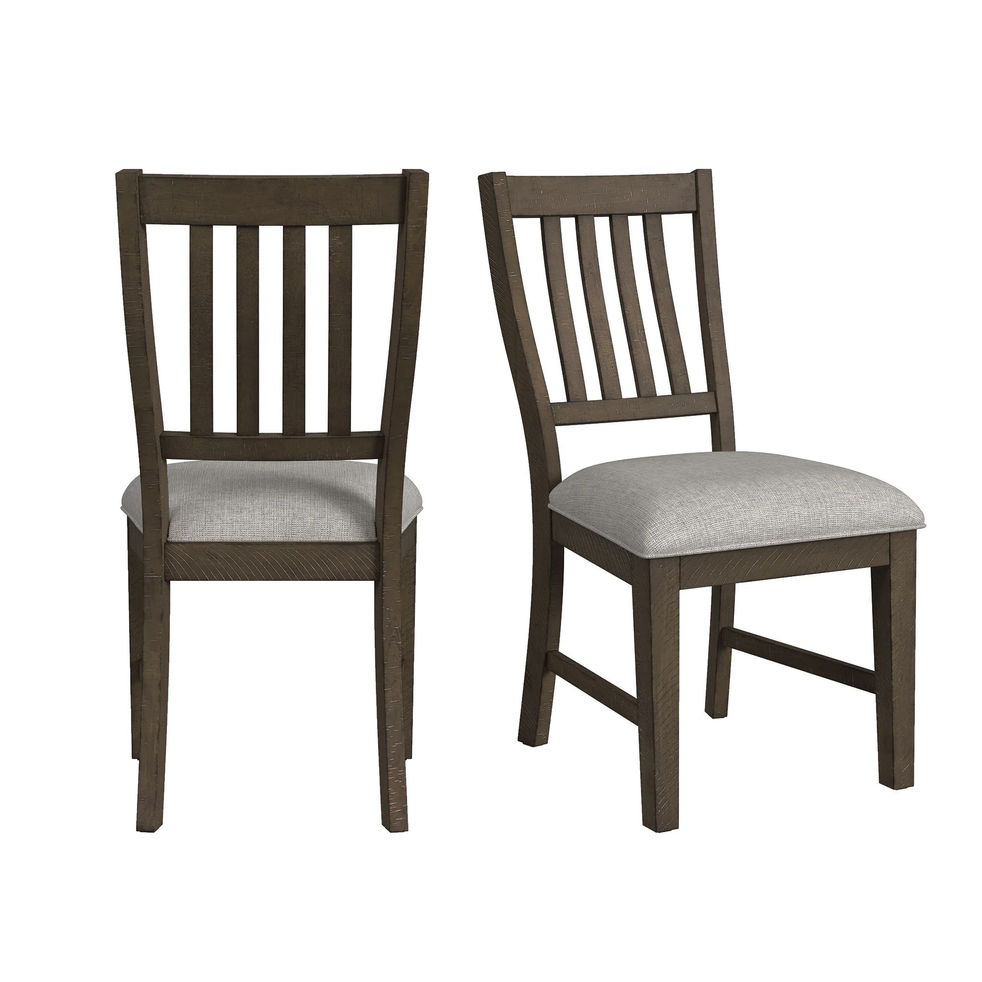 Yellowstone – Dining Side Chair (Set of 2) – Medium Brown / Gray