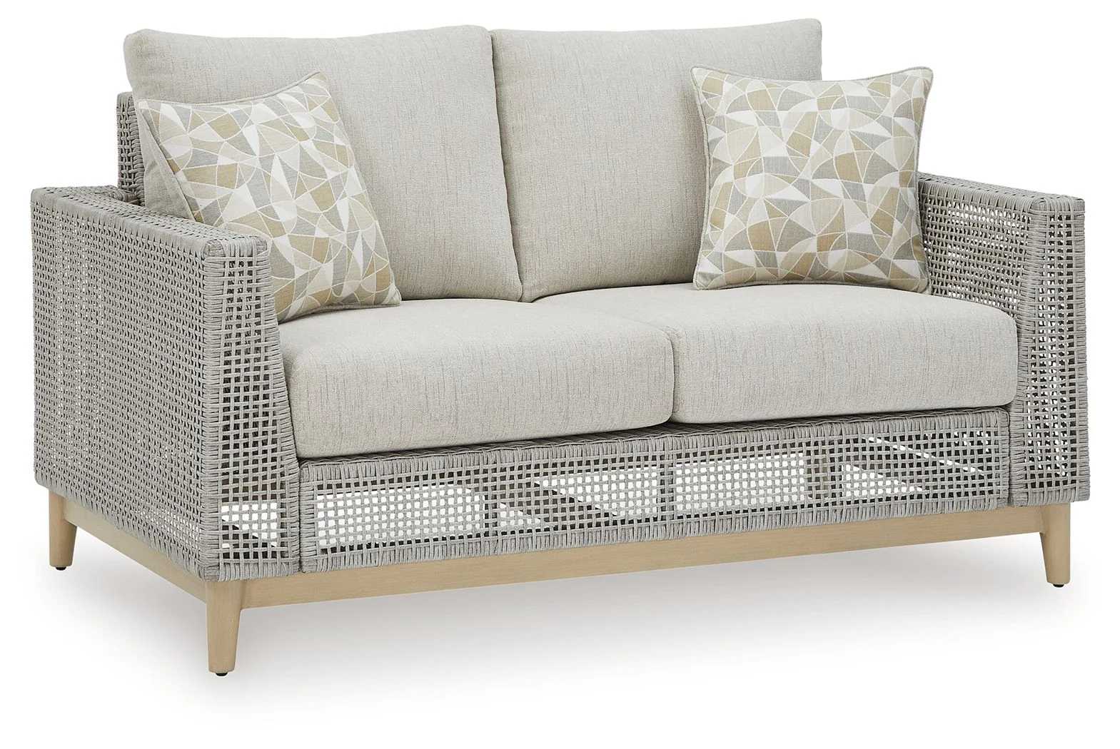 Seton Creek – Loveseat With Cushion – Gray
