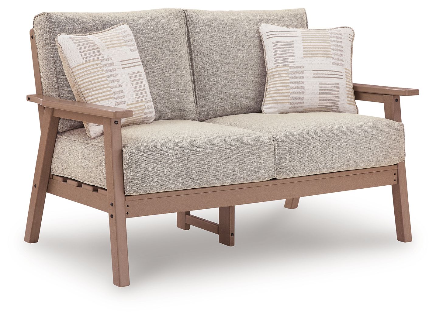 Grover Beach - Loveseat With Cushion - Driftwood - Image 1