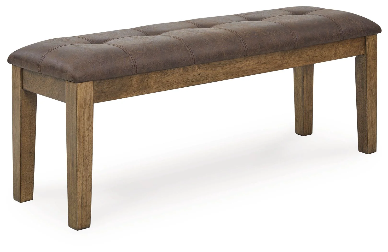 Urbinforte - Large Upholstered Dining Room Bench - Light Brown - Image 1
