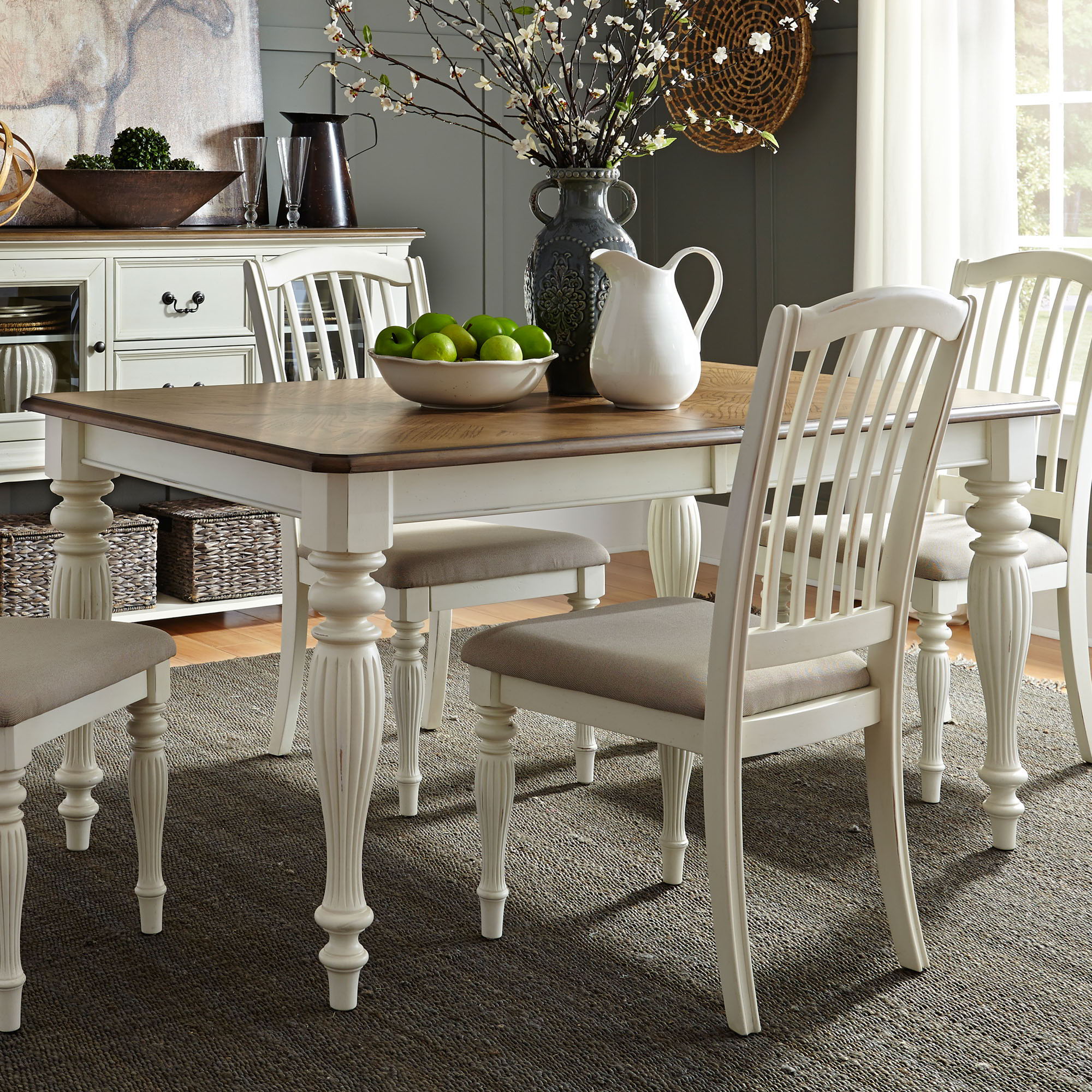 Cumberland Creek - Rectangular Leg Table - White - Image 1