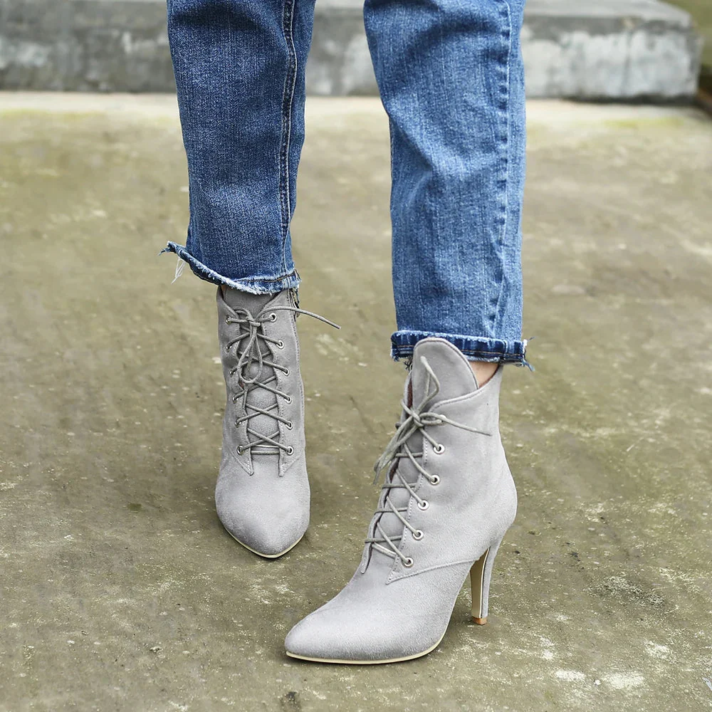Leopard Design Lace up Women Shoes - Image 3
