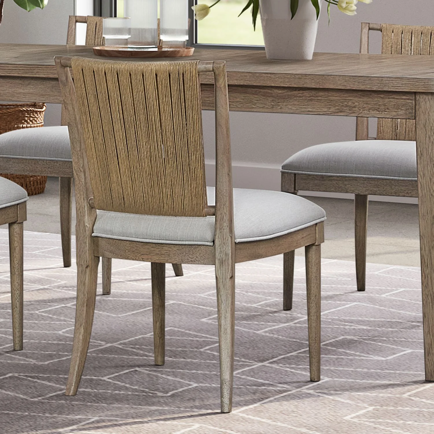 Sheridan Pointe - Corded Back Side Chair - Vintage Natural - Image 1