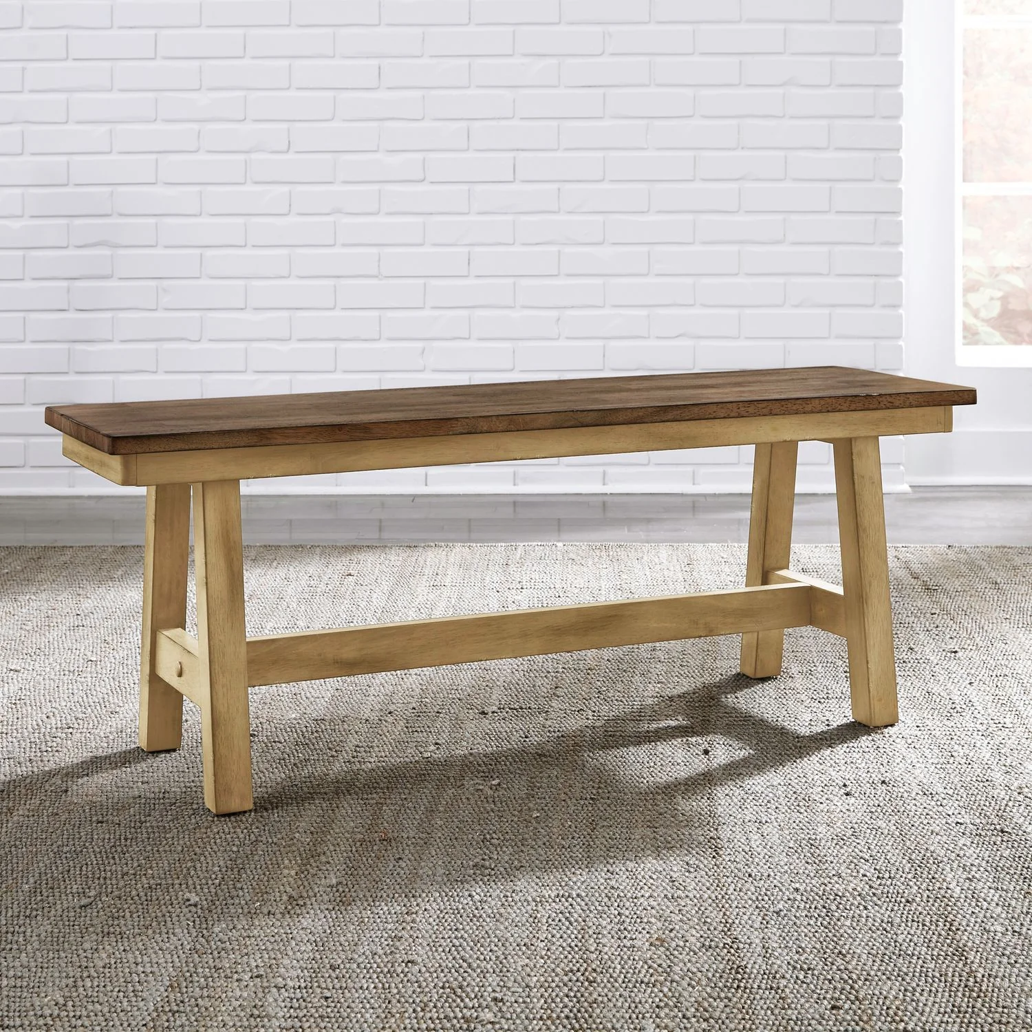 Lindsey Farm – Backless Bench – Natural & Brown
