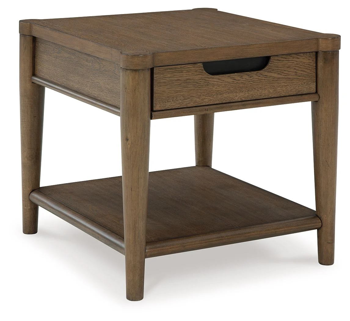 Roanhowe - Rectangular End Table - Brown - Image 1