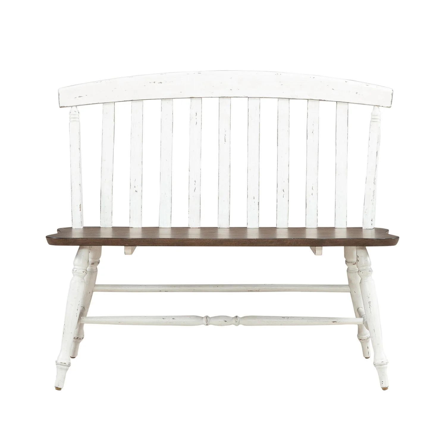 Al Fresco - Slat Back Bench - Graphite & Whitestone - Image 3