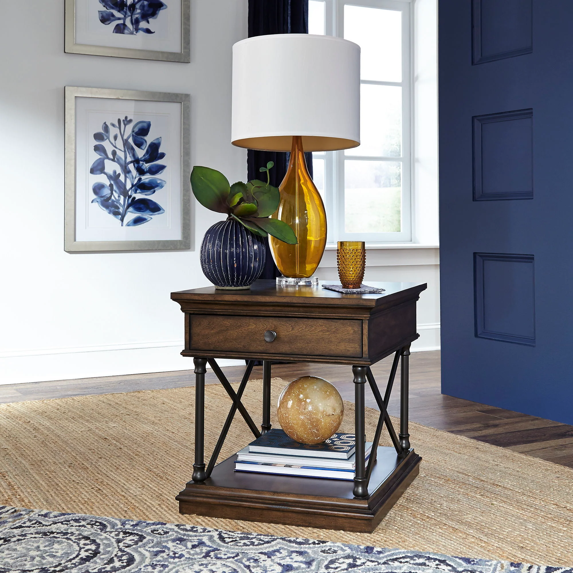 Tribeca - Drawer End Table - Cordovian Brown - Image 1