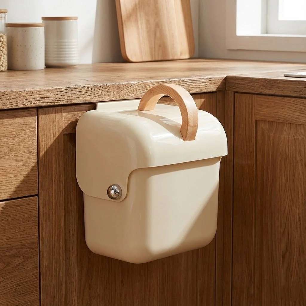 Flip Click Wall-Mounted Kitchen Trash Bin - Image 2