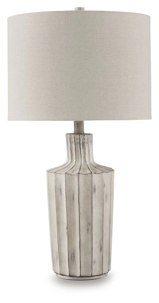 Imre – Poly Table Lamp – Distressed Brown
