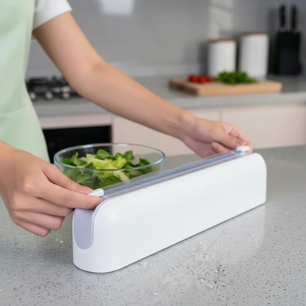 Kitchen Film Cutter Storage Dispenser Box - Image 3