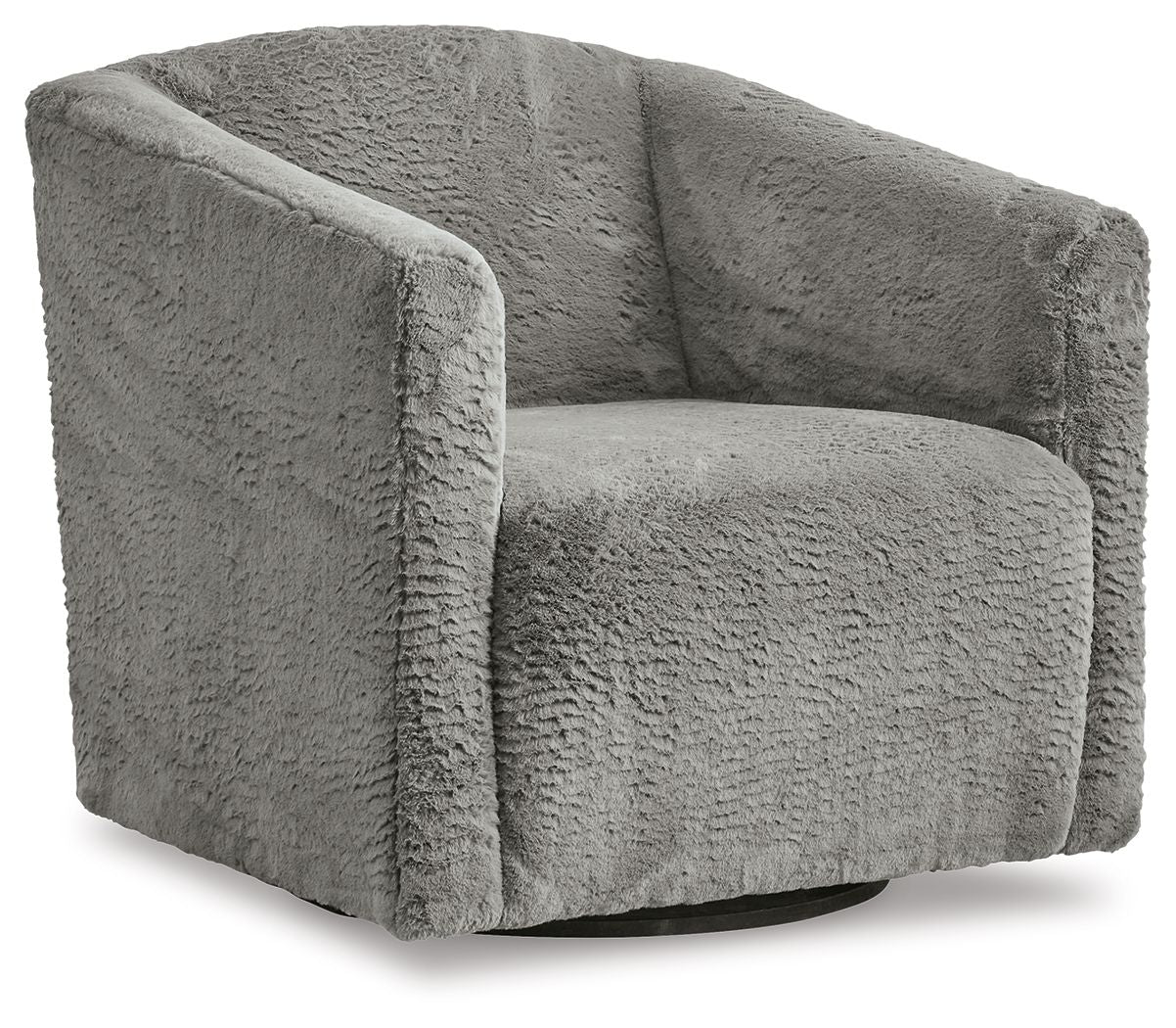 Bramner – Swivel Accent Chair – Charcoal