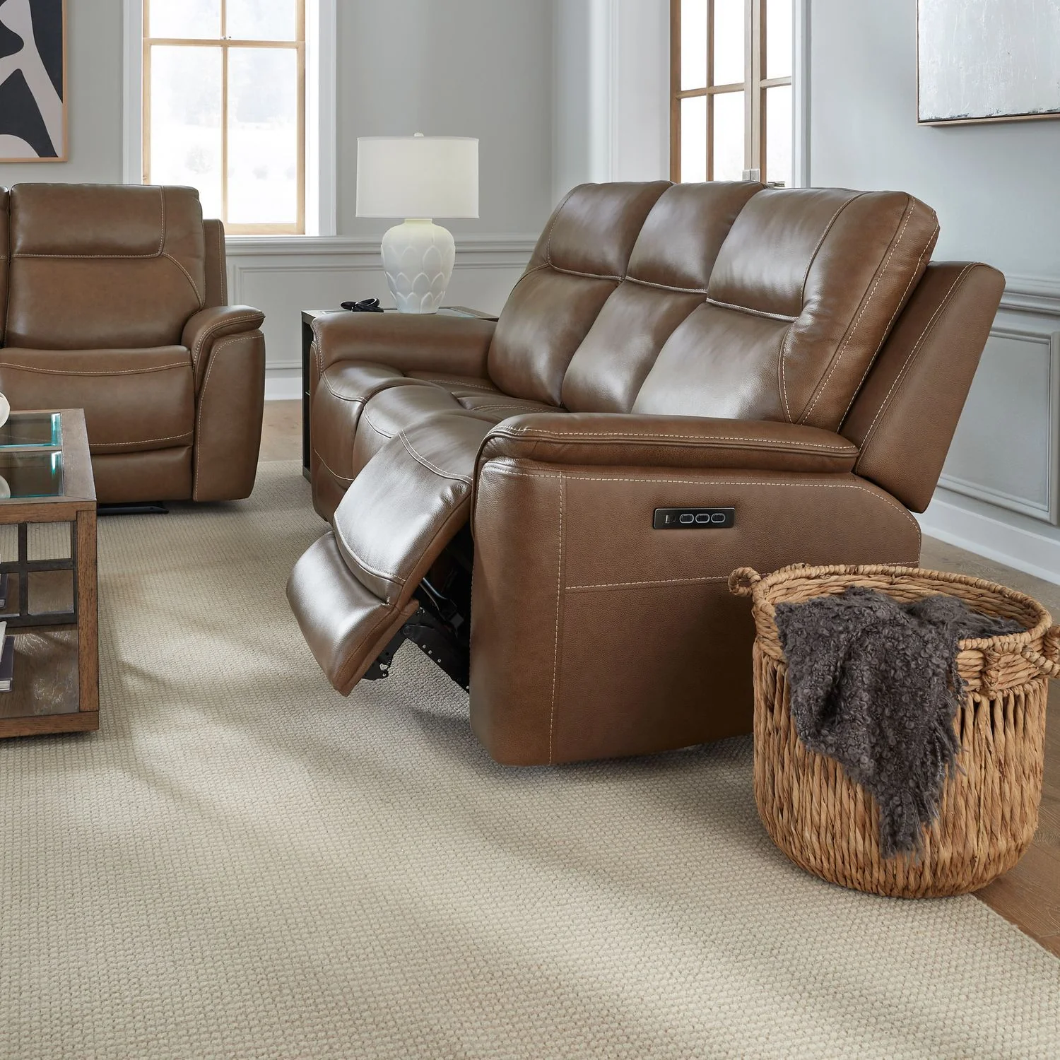 Collins - Sofa P3 & ZG - York Chestnut - Image 3
